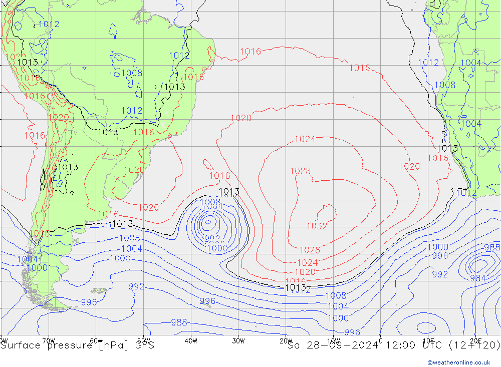 GFS: So 28.09.2024 12 UTC