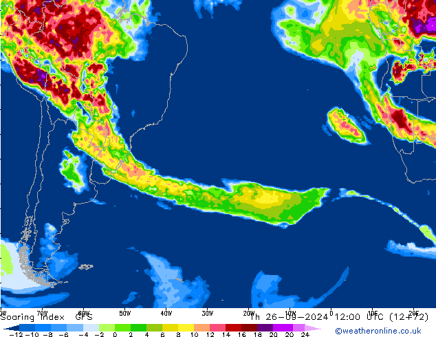 Soaring Index GFS Do 26.09.2024 12 UTC