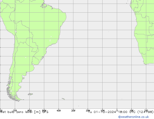 Theta-W Isotherme 0° GFS mar 01.10.2024 18 UTC