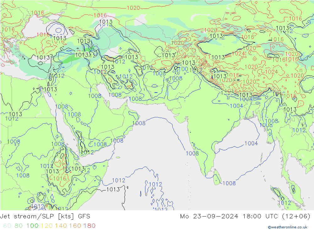 Straalstroom/SLP GFS september 2024