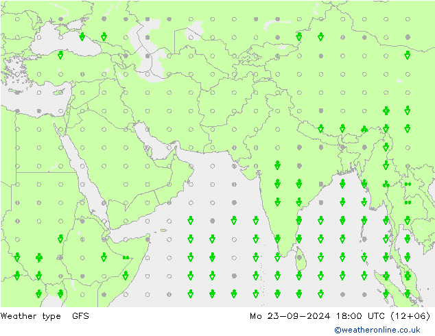 Weather type GFS Mo 23.09.2024 18 UTC