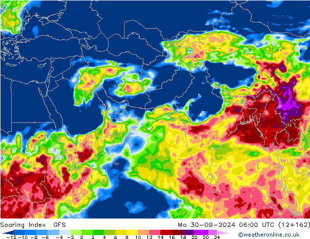 Soaring Index GFS lun 30.09.2024 06 UTC