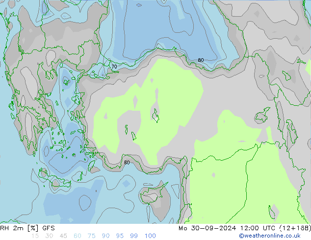 RH 2m GFS  30.09.2024 12 UTC