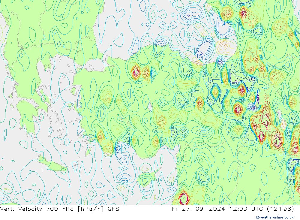 Vert. Velocity 700 hPa GFS Fr 27.09.2024 12 UTC