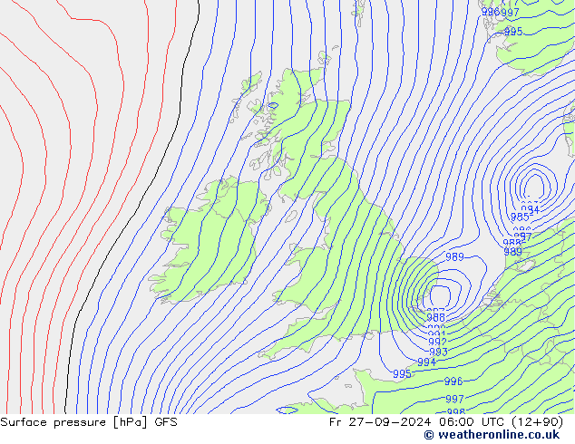 GFS: пт 27.09.2024 06 UTC