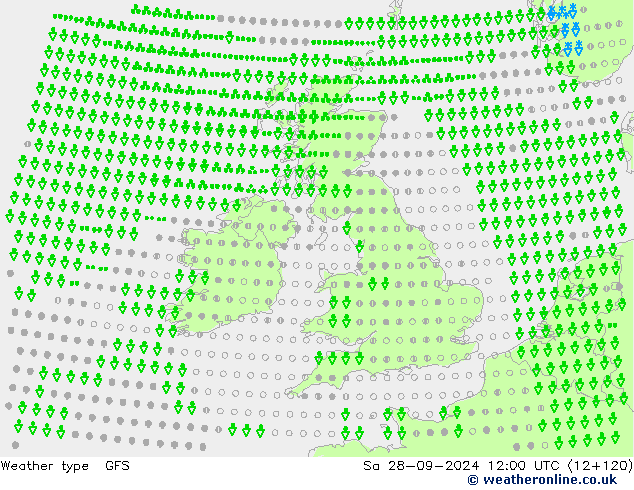 Weather type GFS Sa 28.09.2024 12 UTC