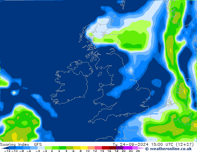 Soaring Index GFS Di 24.09.2024 15 UTC