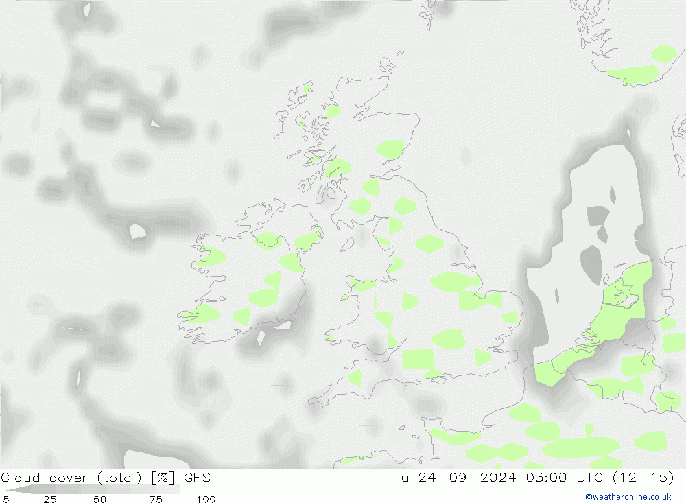 облака (сумма) GFS вт 24.09.2024 03 UTC