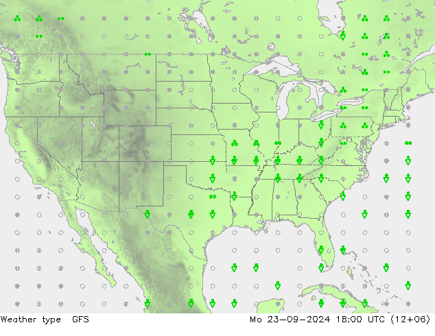 Weather type GFS Mo 23.09.2024 18 UTC