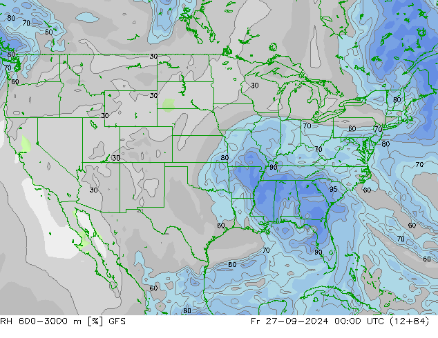 RH 600-3000 m GFS Fr 27.09.2024 00 UTC