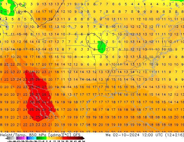 GFS: mié 02.10.2024 12 UTC