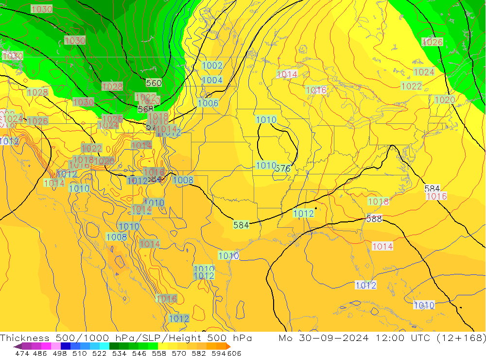 Thck 500-1000hPa GFS Mo 30.09.2024 12 UTC