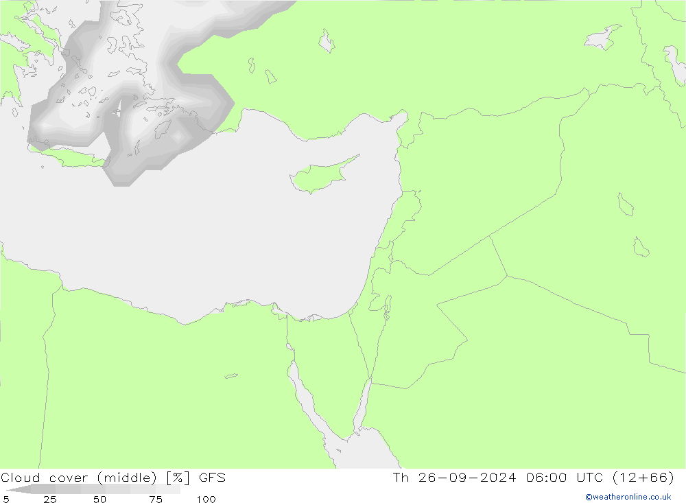 Bewolking (Middelb.) GFS do 26.09.2024 06 UTC