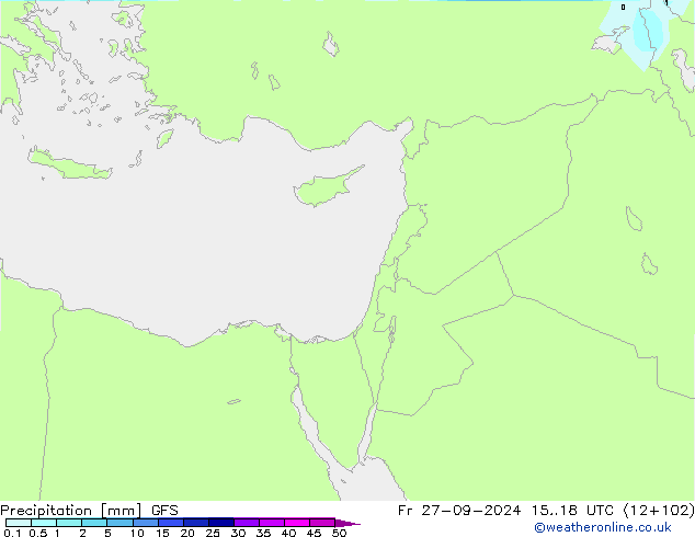 Precipitation GFS Fr 27.09.2024 18 UTC