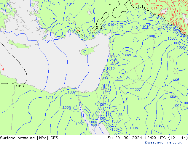 GFS: Su 29.09.2024 12 UTC