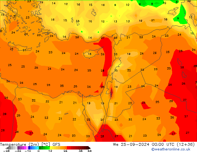 GFS: We 25.09.2024 00 UTC