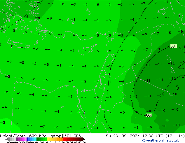 GFS: nie. 29.09.2024 12 UTC