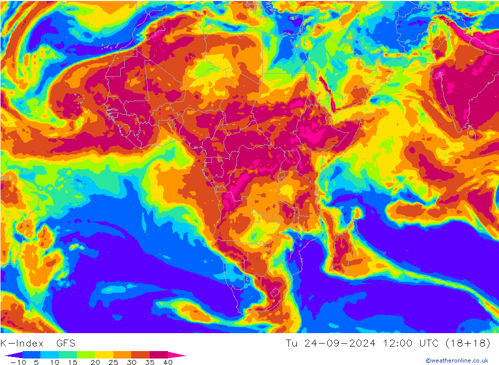 K-Index GFS di 24.09.2024 12 UTC