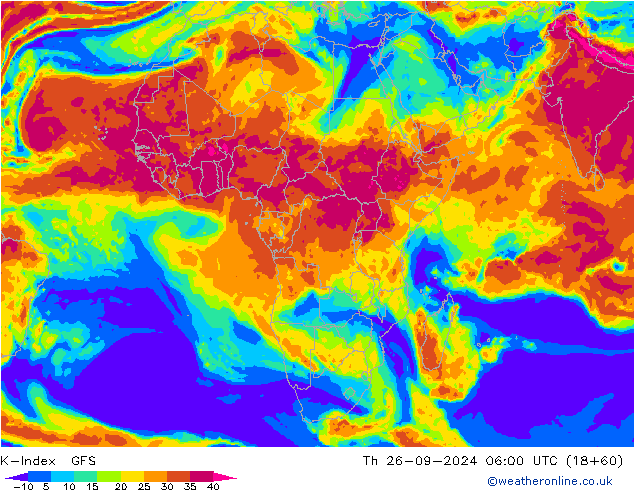 K-İndeksi GFS Per 26.09.2024 06 UTC