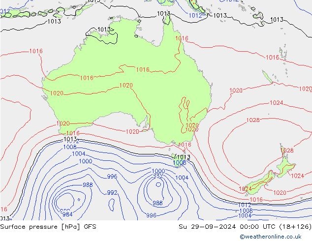 GFS: Paz 29.09.2024 00 UTC