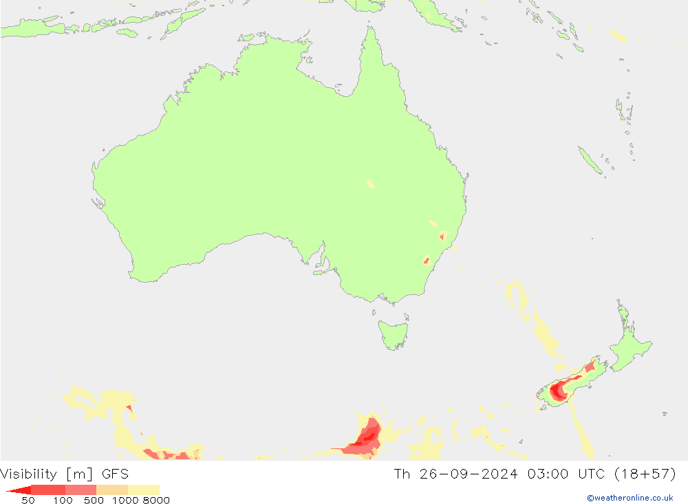 Visibilité GFS jeu 26.09.2024 03 UTC