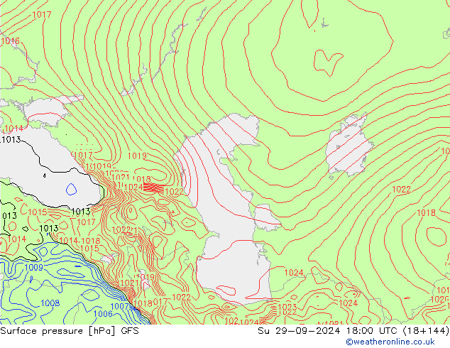 GFS: Вс 29.09.2024 18 UTC