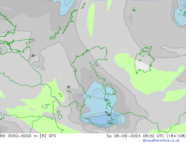 RH 3000-6000 m GFS сб 28.09.2024 06 UTC