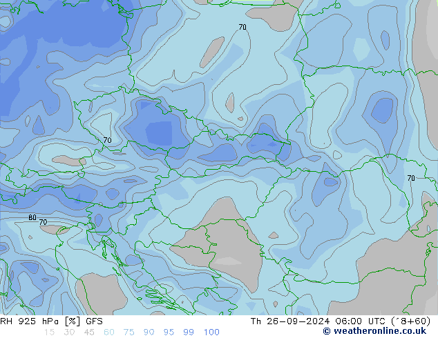 RH 925 hPa GFS Do 26.09.2024 06 UTC