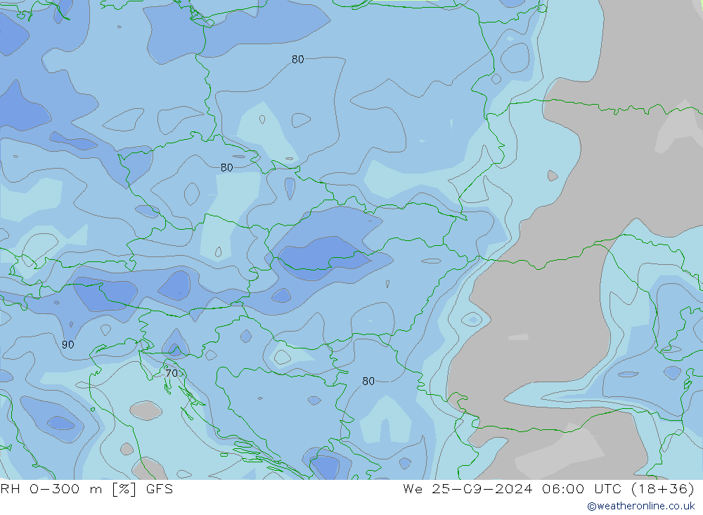 0-300 m Nispi Nem GFS Çar 25.09.2024 06 UTC