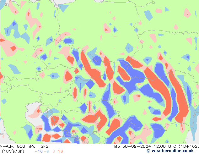 V-Adv. 850 hPa GFS Mo 30.09.2024 12 UTC