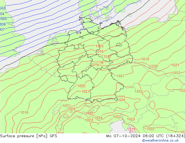 GFS: ma 07.10.2024 06 UTC