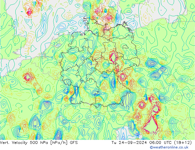 Vert. Velocity 500 гПа GFS Сентябрь 2024