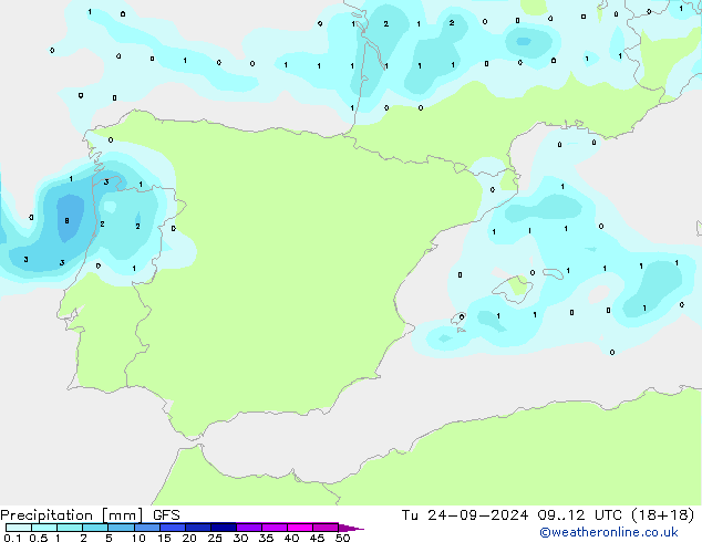 opad GFS wto. 24.09.2024 12 UTC