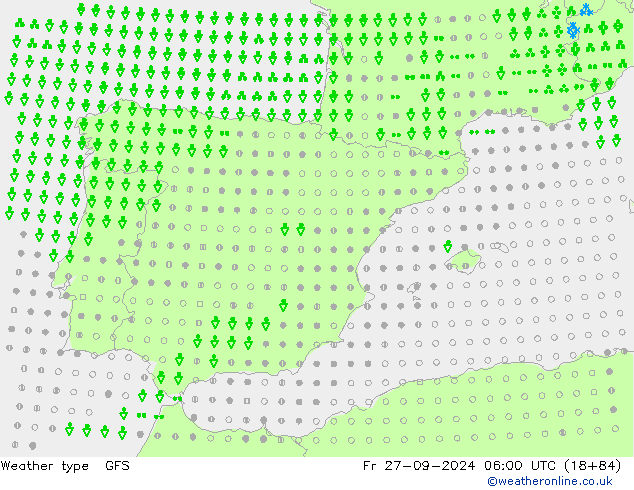 Modellwetter GFS Fr 27.09.2024 06 UTC