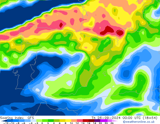 Soaring Index GFS Do 26.09.2024 00 UTC