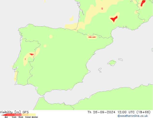 Zicht GFS do 26.09.2024 12 UTC