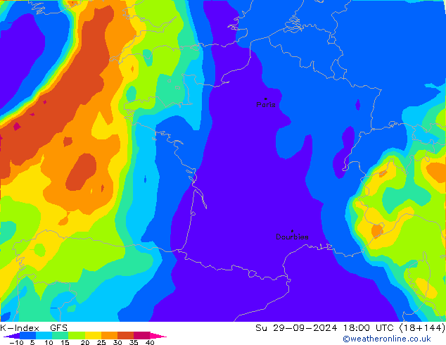 K-Index GFS So 29.09.2024 18 UTC