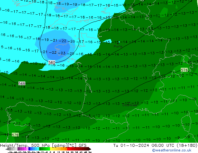 GFS: Tu 01.10.2024 06 UTC