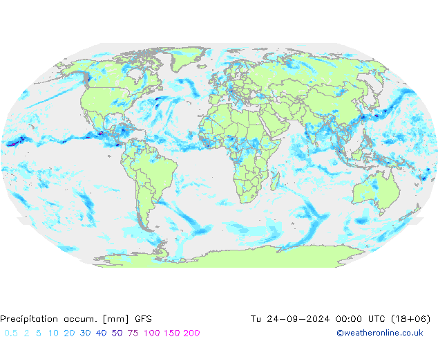 Precipitation accum. GFS mar 24.09.2024 00 UTC