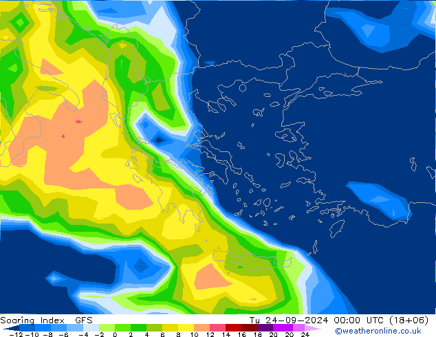 Soaring Index GFS mar 24.09.2024 00 UTC