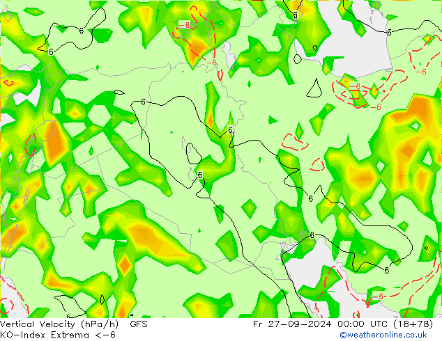 Convection-Index GFS Sex 27.09.2024 00 UTC