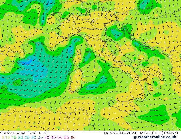  10 m GFS  26.09.2024 03 UTC