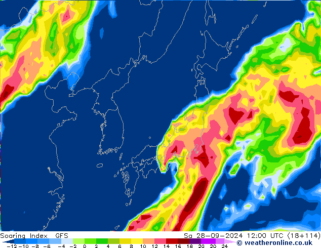 Soaring Index GFS Sa 28.09.2024 12 UTC