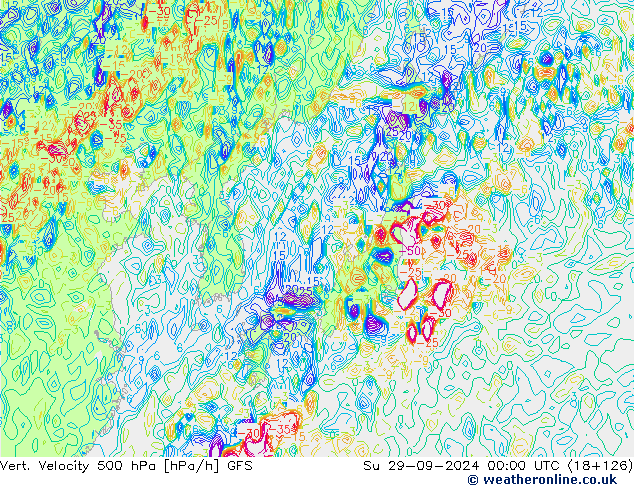 Vert. Velocity 500 hPa GFS Ne 29.09.2024 00 UTC