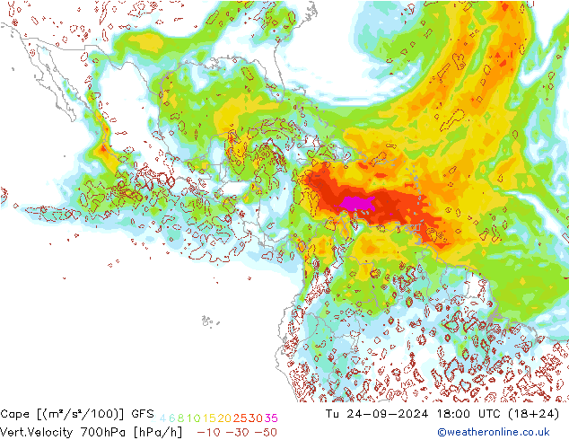 Cape GFS September 2024