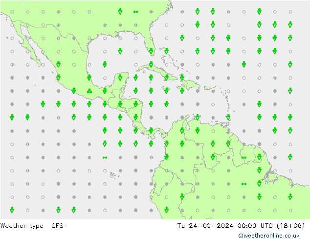 Weather type GFS Tu 24.09.2024 00 UTC