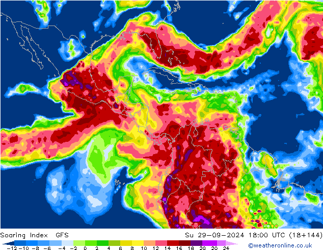 Soaring Index GFS  29.09.2024 18 UTC