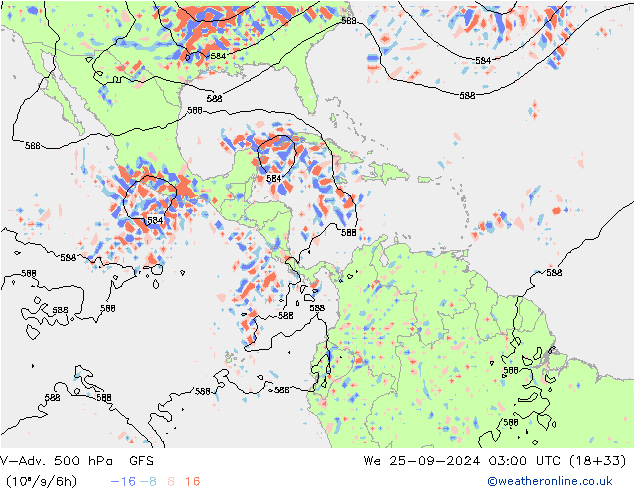 V-Adv. 500 hPa GFS We 25.09.2024 03 UTC