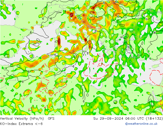 Konvektiv-Index GFS So 29.09.2024 06 UTC