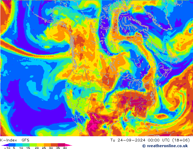 K-Index GFS Di 24.09.2024 00 UTC